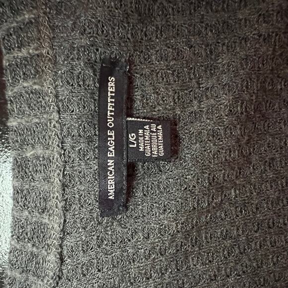 American Eagle Outfitters Gray Cardigan Pockets Womens Sz L - Picture 5 of 7